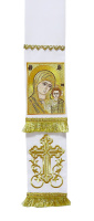 Закладка для Евангелия с вышитой иконой Казанской Б.М. (золото) 15/140