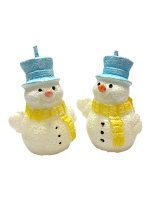 Свеча парафиновая, Рождественская фигурная СНЕГОВИК