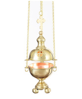 Кадило круглое малое латунь