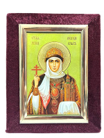 Икона бархат св.рв.кн  Ольга   9/12 см