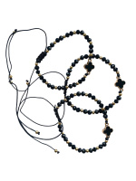 Браслет плетеный Ван Клиф (черный)