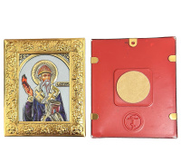 ИКОНА СПИРИДОН на клейкой основе ↕6,5см ↔5,5см