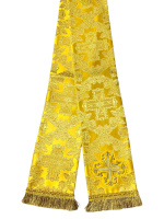 Закладка для Евангелия  парча (желтая) 12/140 см