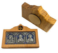 Тройник автомобильный дерево-металл 7/10см