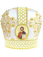 Митра парча Греция (белое золото) 58р