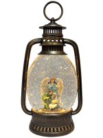 ФОНАРЬ Рождественский ВЕРТЕП LED Музыкальный 30/10см