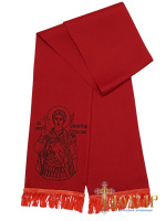 Закладка для Евангелия Димитрий Солунский (габардин, вышивка) 16/140