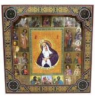 Икона Остробрамская (багетная рамка, подарочная коробка) 26/26см