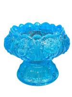 Лампада настольная ГОЛУБНОЕ СТЕКЛО  ↕6см Ø5см