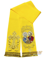 Закладка для Евангелия Петр и Павел  ( габардин,  вышивка) 14/140