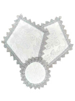 Комплект платы под крест и лампаду (белый с серебром) 30/42