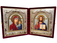 Вседержитель Казанская (павлины,бархат) 23/26