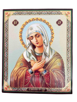 Литография иконы УМИЛЕНИЕ 20/24 см