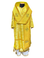 Архиерейское облачение парча Т (желтое золото) 52