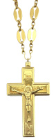 КРЕСТ Наперсный ↕12см ↔6.5см Латунь  
