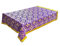 Скатерть  парча Т  (фиолетовое золото) 85/85  см