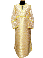 Стихарь детский, парчаТ (пасхальный) белое-золото 150 см