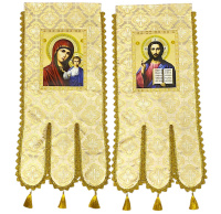 Хоругви тканевые, парча Т (иконы на холсте) 60/120