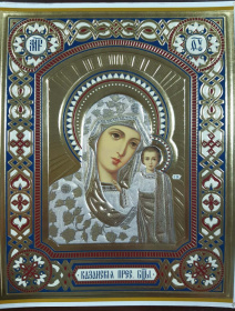 Лик Казанская Б.М (эмаль) 20/24