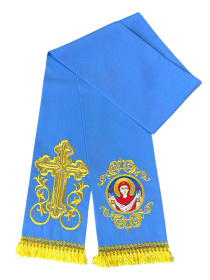 Закладка для Евангелия Покрова ( габардин,  вышивка) 14/140