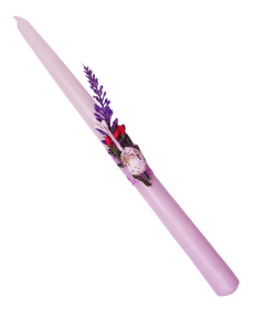 Свеча ДЕКОРАТИВНАЯ ПАСХАЛЬНАЯ  прямая  ↕ 29см Парафин