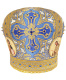 Митра парча Греция (синий с золотом) 60 р