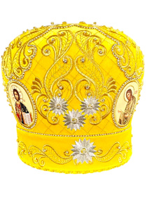 Митра, бархат ( вышивка Царская, камни) 59р