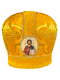 Митра парча Греция (желтая с золотом) 58р