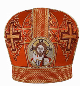 Митра иерейская парча Т (иконы вышивка ) 56р