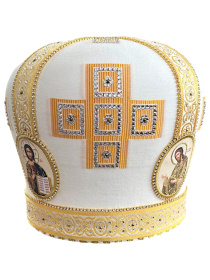 Митра, греческая ткань, стразы 58,5р