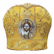 Митра золотистая, парча  (вышивка) 56,5р