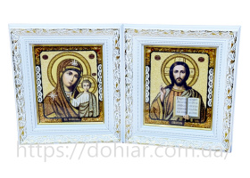 Вседержитель Казанская ( янтарь) 15/18см