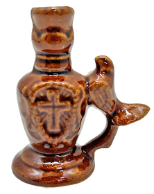 ПОДСВЕЧНИК Коричневый Сокол ↕7,5см