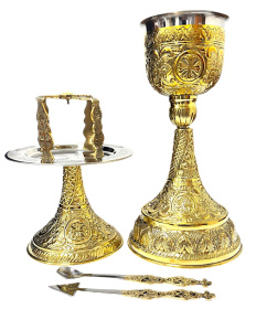 ЕВХАРИСТИЧЕСКИЙ НАБОР   600мл   Латунь Греция    