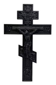 Крестик для погребения, пластик  13/8см 