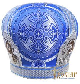 Митра парча (голубое серебро) 58р