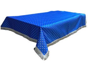 Скатерть на престол  парча Т голубое серебро 105/105 см