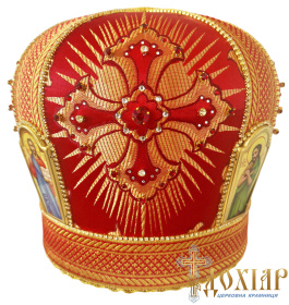 Митра парча ( красное с золотом) 59 р,