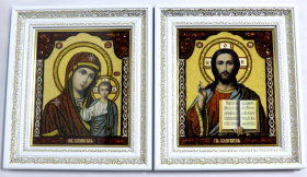 Вседержитель Казанская  (янтарь) 28/32