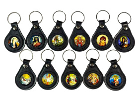 БРЕЛОК кожаный с иконкой