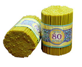 Свечи ПАРАФИНОВЫЕ  темные №80  (400 шт) БЕЗ СКИДОК!