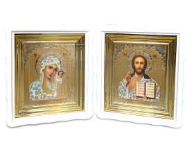 Вседержитель Казанская  №27Ф (рамка) 25/29 см