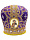 Митра парча  (фиолетовый с золотом) 58р