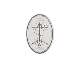 Наклейка- круг на пленке (прозрачная,серебро) малая 4/ 6,5 см