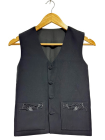 Жилетка мокрый шелк с вышивкой (детская)