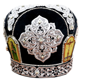 Митра, бархат, черная 59р