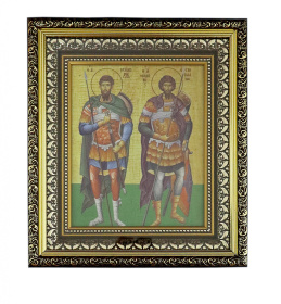 Святые мученики Флор и Лавр  (печать на холсте) 23/26
