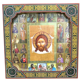 Спас Нерукотворный  (багетная рамка, подарочная коробка) 26/26см