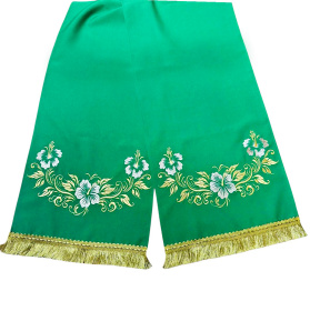 Рушник на иконы, вышивка, габардин   35/200 см