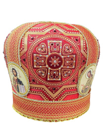 Митра парча Т (красное золото) 57 р